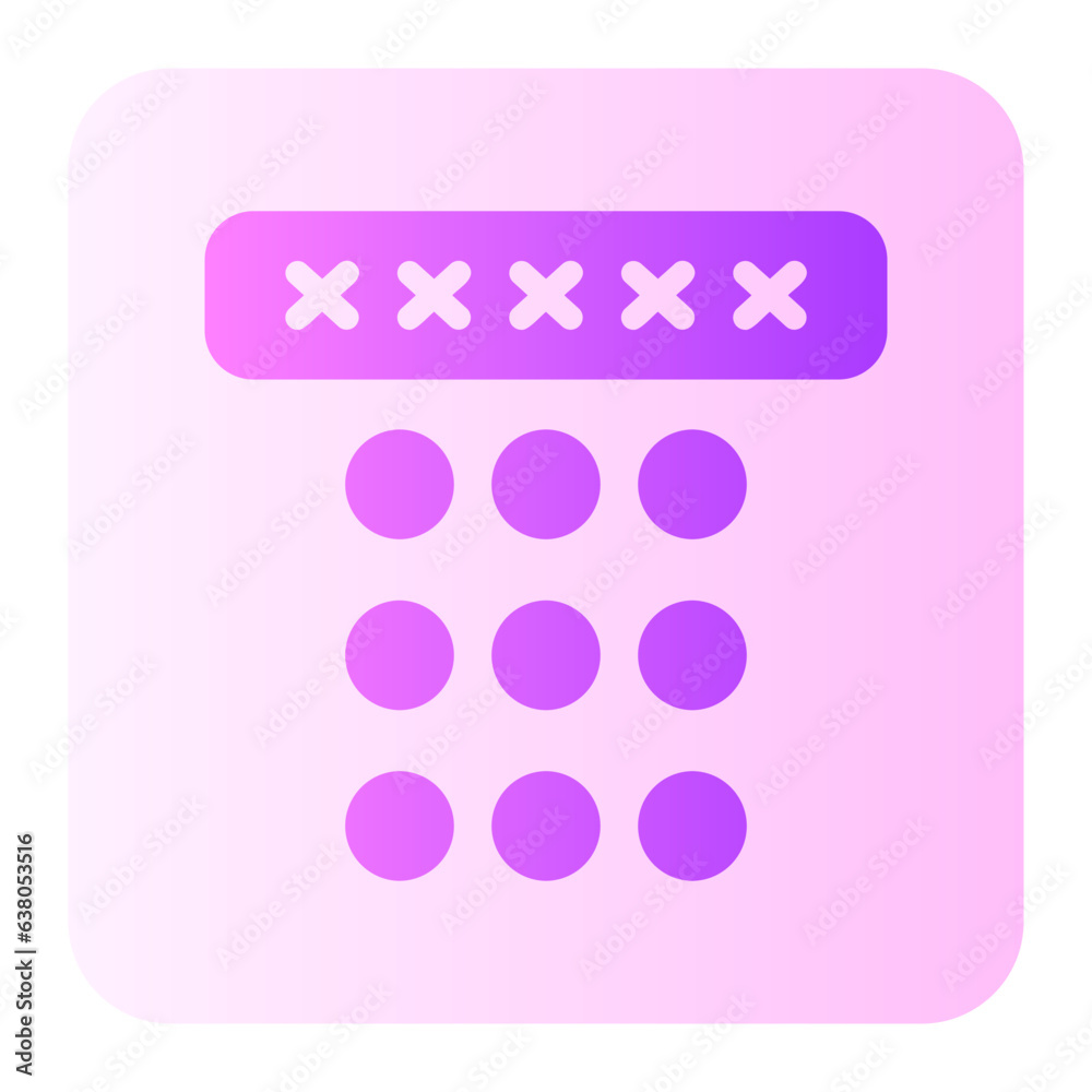 Fototapeta premium security gradient icon