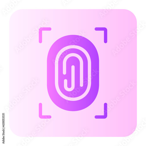 fingerprint gradient icon