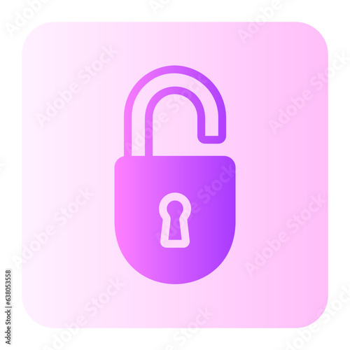 unlock gradient icon