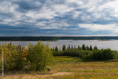 Rapids on Slave River near Fort Smith, Northwest Territories, Canada photo