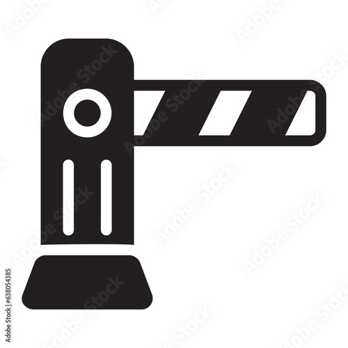 toll road glyph icon
