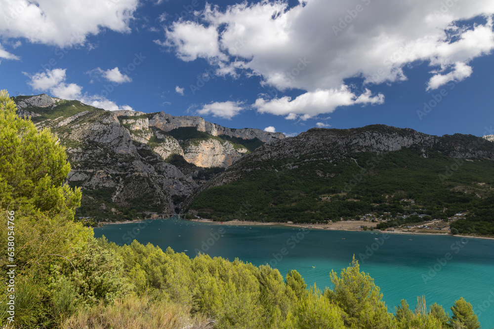 Lake of Sainte-Croix in Var department, Provence, France