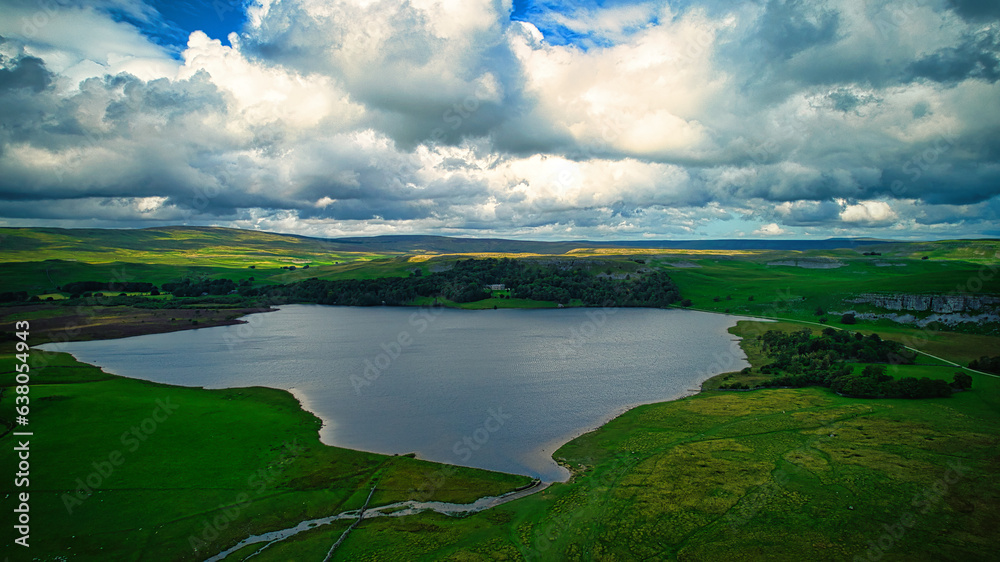 Aerial photo in Yorkshire Dales