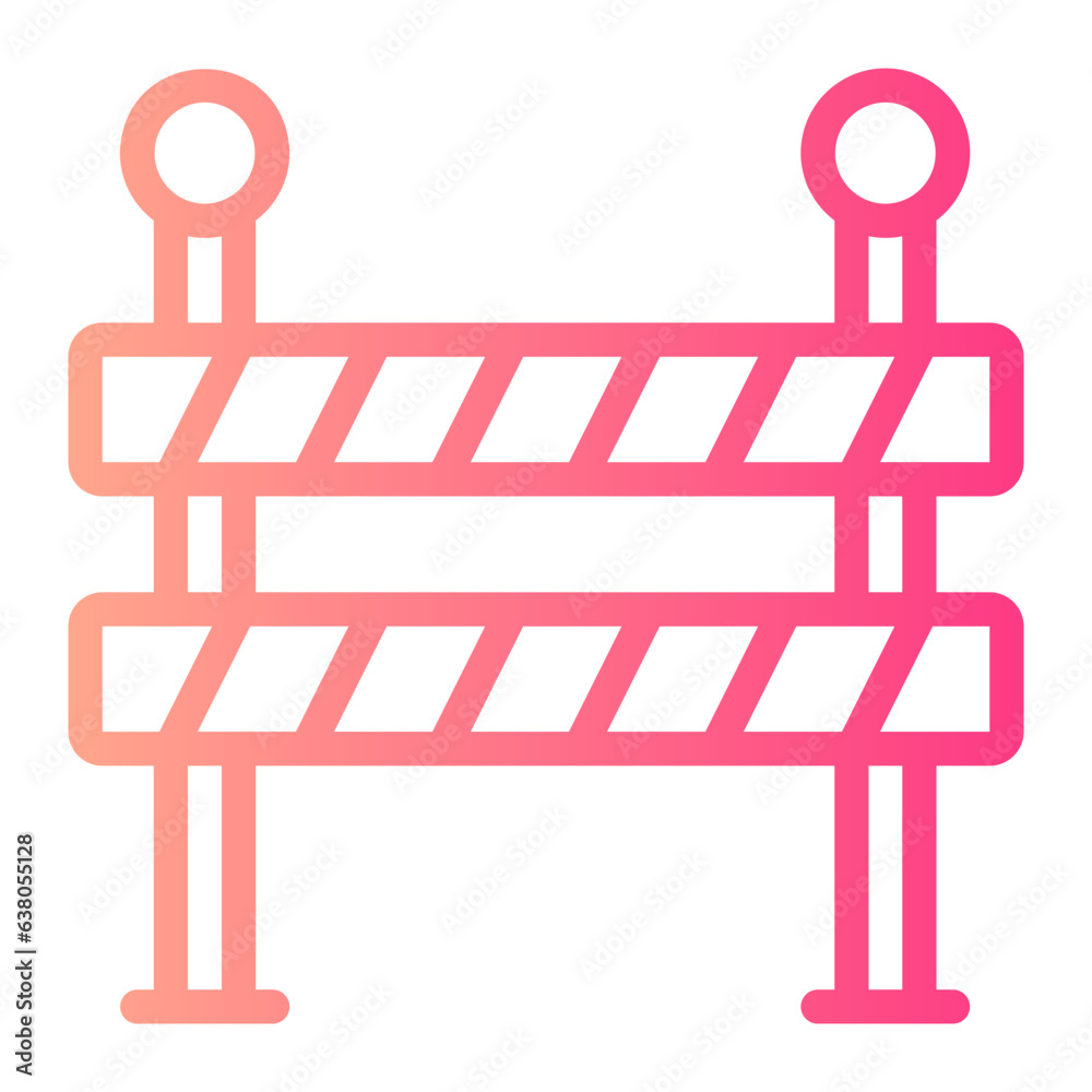 police line gradient icon