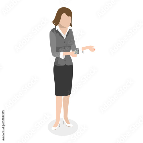 3D Isometric Flat Vector Set of Blood Sugar Level, Equipment for Health Monitoring. Item 3