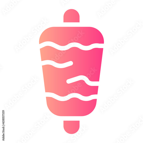 doner kebab gradient icon