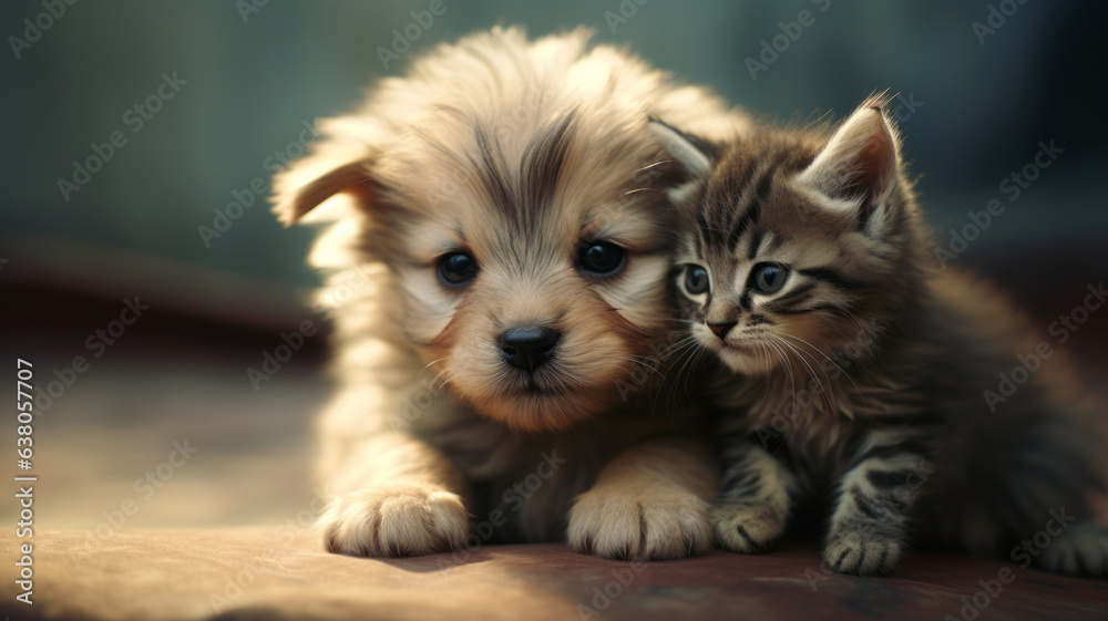 The adorable relationship between dogs and cats that can coexist harmoniously.generative aI The adorable relationship between dogs and cats that can coexist harmoniously.generative aI