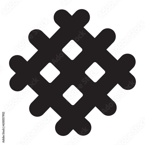 waffle glyph icon