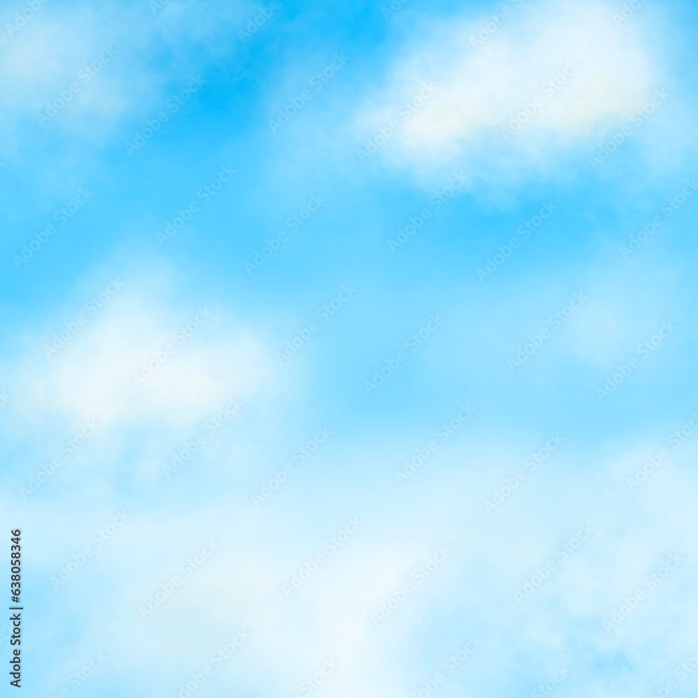 Blue sky and clouds illustration background