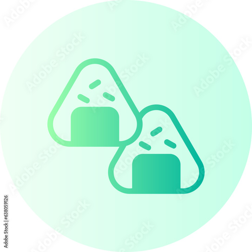 onigiri gradient icon