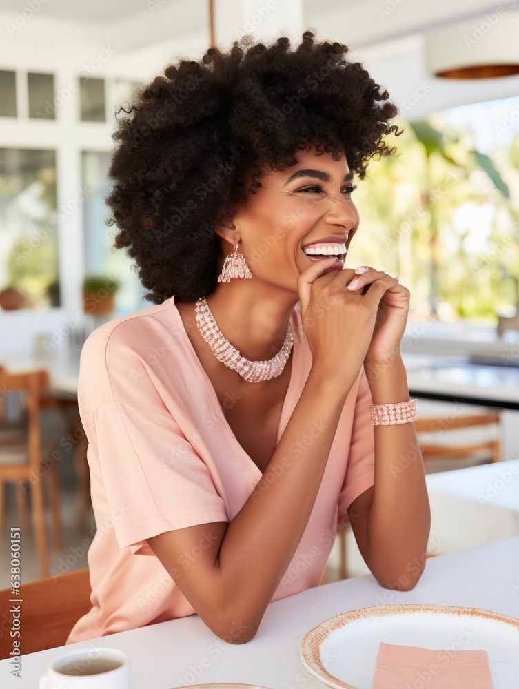 Professional beautiful black woman, generative ai Professional beautiful black woman, generative ai
