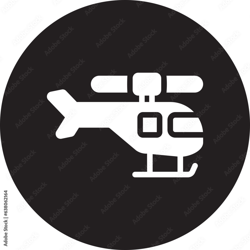 helicopter glyph icon helicopter glyph icon