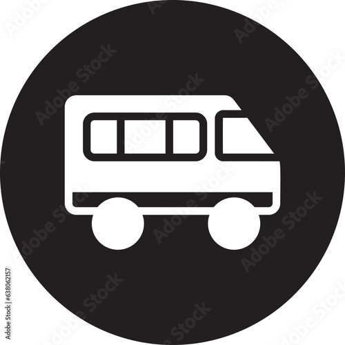 mini van glyph icon