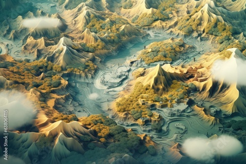aerial view of a stunning alpine scene