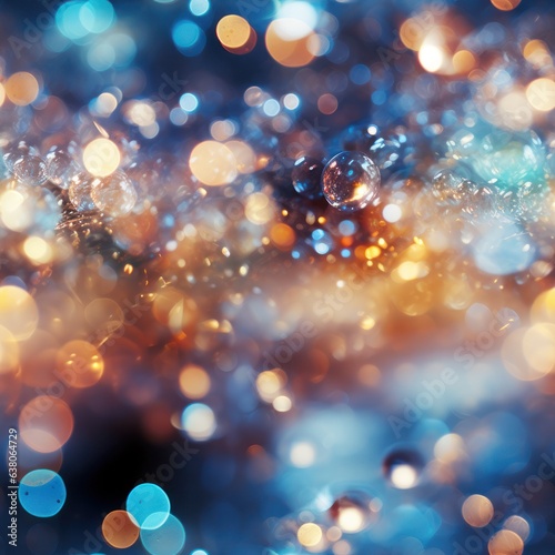 abstract christmas background with bokeh 