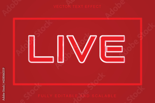 Live 3d text effect