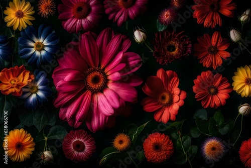 red flowers background
