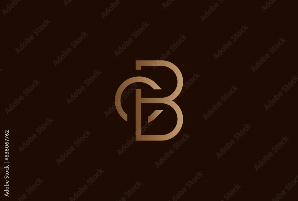 initials CB or BC logo. monogram logo design combination of letters B and C in gold color. usable for brand and business logos. flat design logo template element. vector illustration initials CB or BC logo. monogram logo design combination of letters B and C in gold color. usable for brand and business logos. flat design logo template element. vector illustration