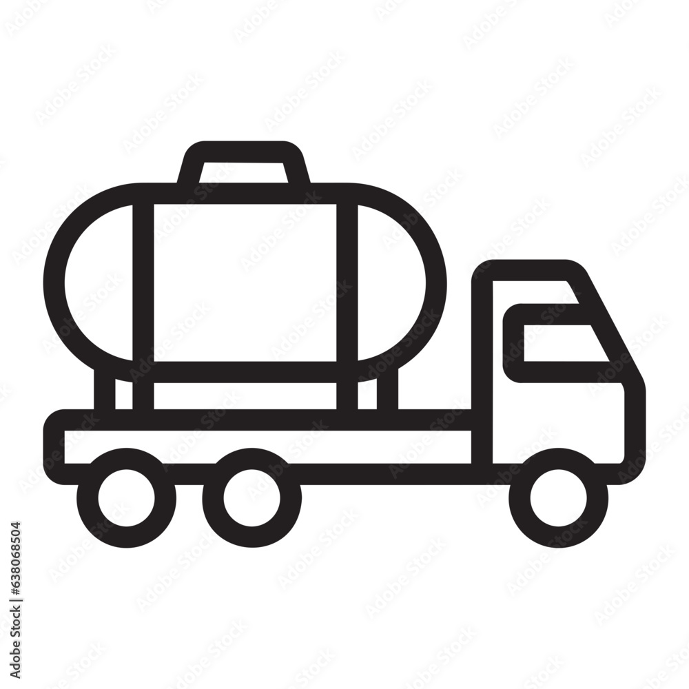 tank truck line icon tank truck line icon