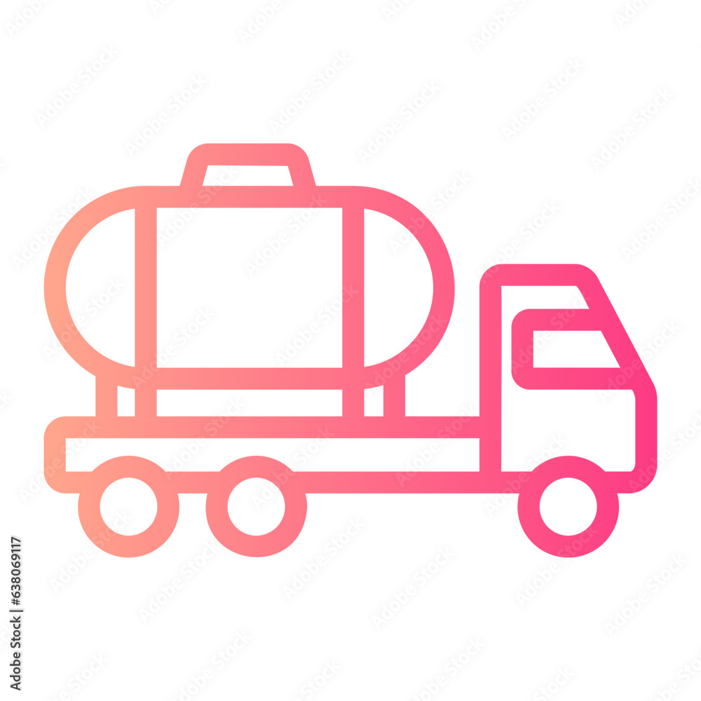 tank truck gradient icon tank truck gradient icon