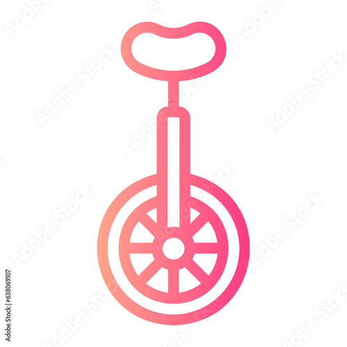 monocycle gradient icon