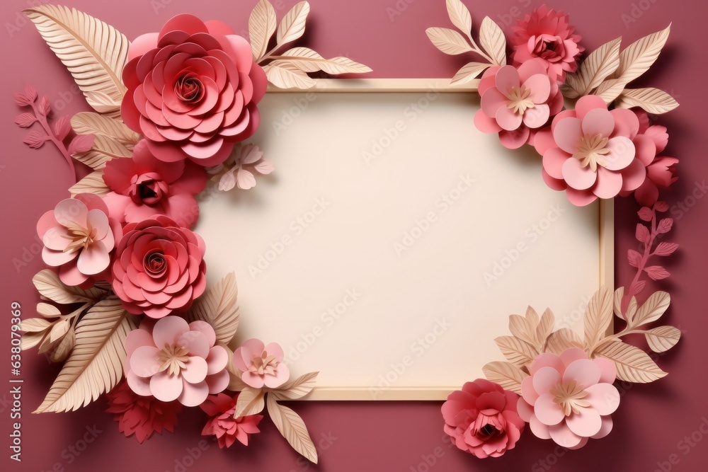 A kaleidoscope of pink petals burst into life from the reflection of a mirror, illuminating the walls of the room with the beauty of a wild rose
