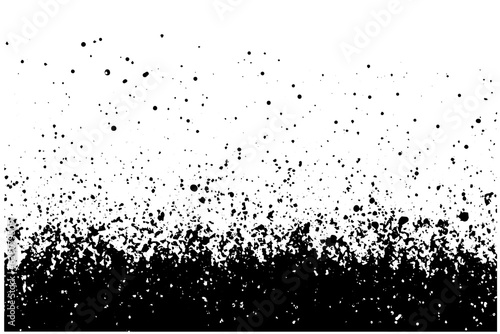 Gritty gravel texture. Gradient halftone  overlay backdrop. Monochrome abstract splattered design vector background.