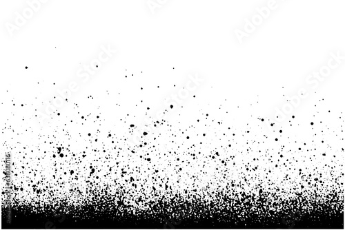Gritty gravel texture. Gradient halftone  overlay backdrop. Monochrome abstract splattered design vector background.