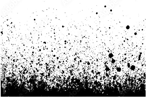 Gritty gravel texture. Gradient halftone  overlay backdrop. Monochrome abstract splattered design vector background.