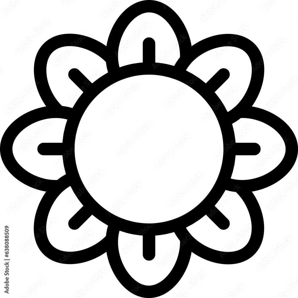 Obraz premium Flower vector icon