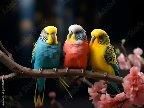 Lovebirds created with artificial intelligence
