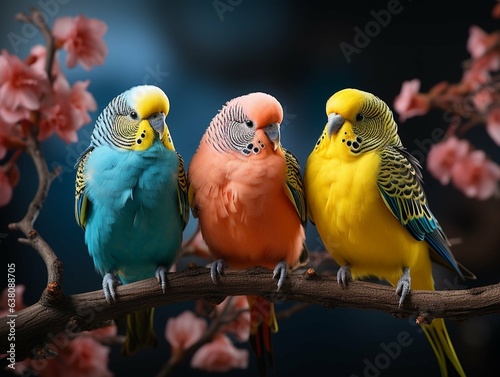 Lovebirds created with artificial intelligence