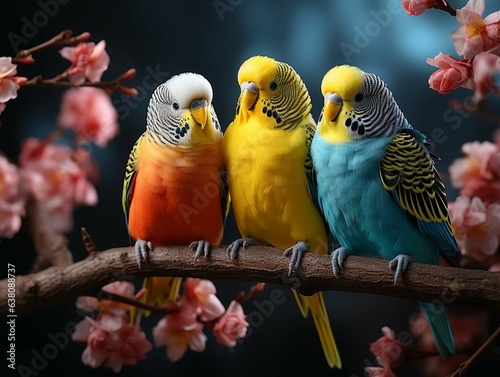 Lovebirds created with artificial intelligence