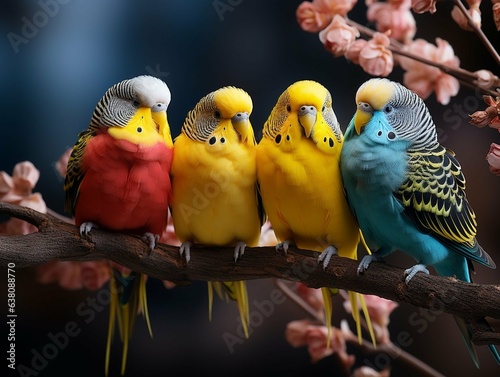 Lovebirds created with artificial intelligence