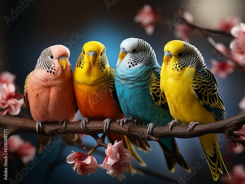 Lovebirds created with artificial intelligence