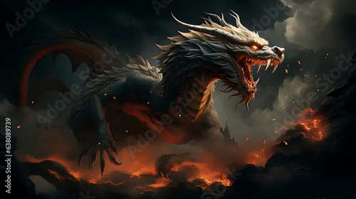 dragon in the night © stanislavstarchenko