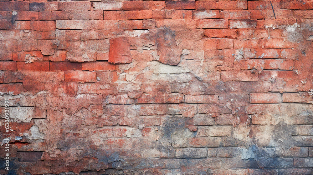 Macro Close-Up Of A Weathered Brick Wall Macro Close-Up Of A Weathered Brick Wall