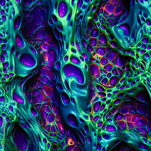 Illustration of Abstract Psychedelic Trippy Wallpaper design for Backround, Texture pattern. generative ai