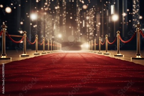 The red carpet under the lights