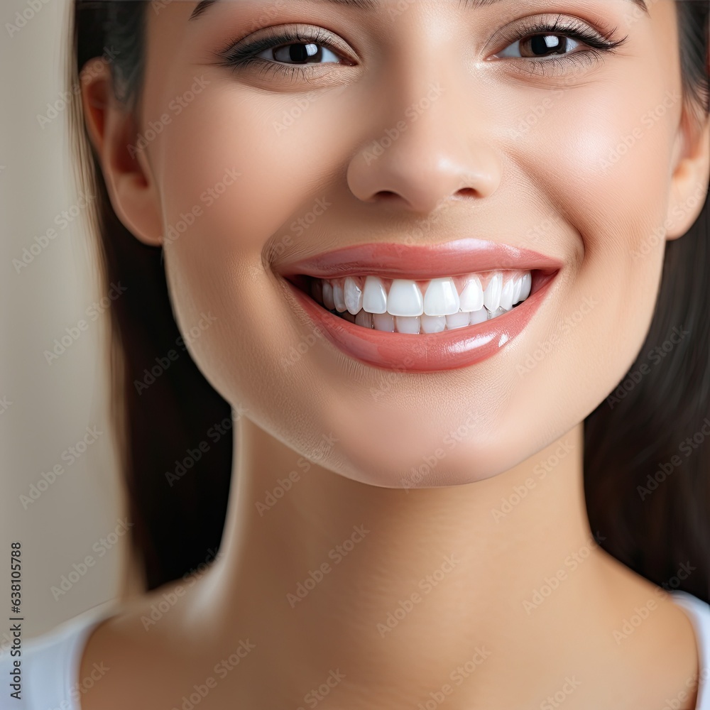 a close up photo of the lower part of a Latin female face, generative AI a close up photo of the lower part of a Latin female face, generative AI