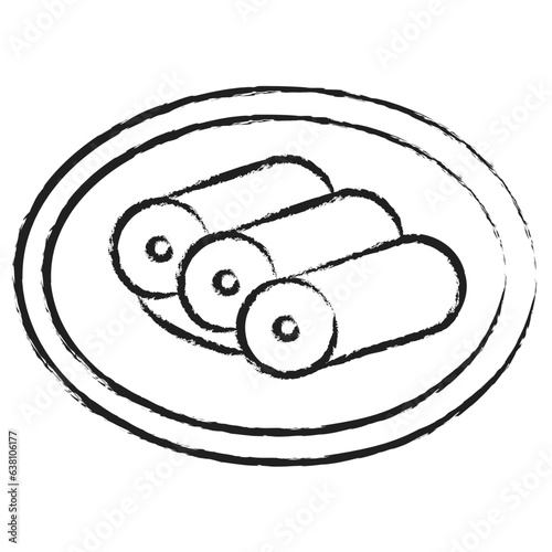 Hand drawn Cannelloni icon