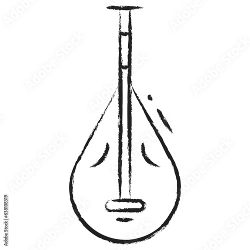 Hand drawn Biwa icon