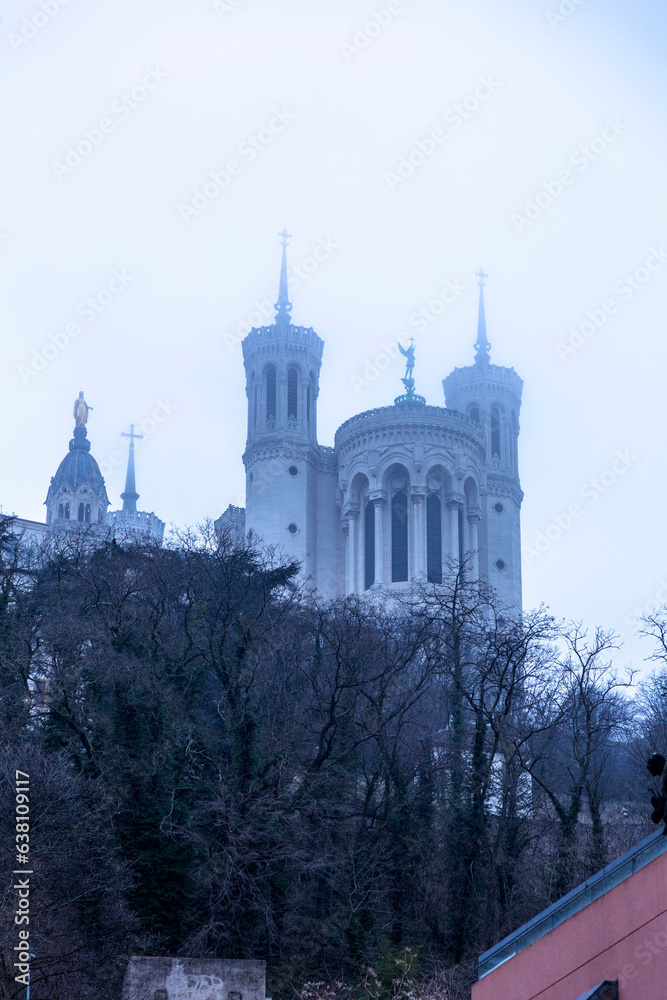 Notre Dame de Fourviere Basilica in Lyon, France