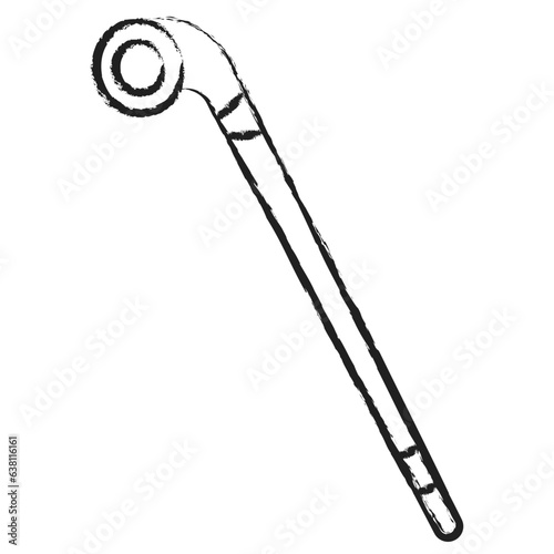 Hand drawn Knobkerrie icon