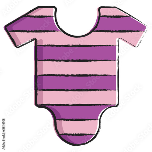 Hand drawn kids singlet dress icon