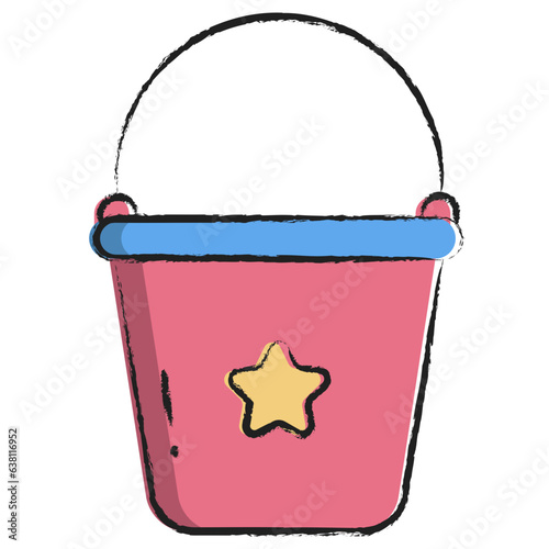 Hand drawn Bucket icon