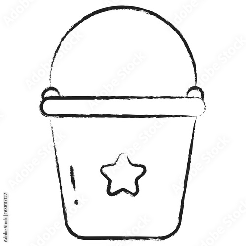Hand drawn Bucket icon