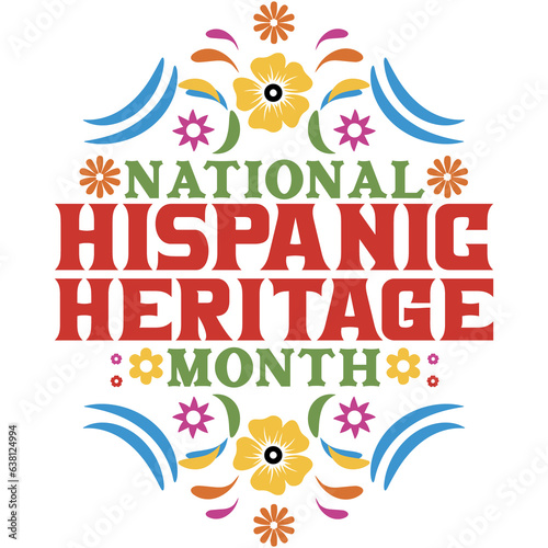 Tableau sur toile National Hispanic Heritage month