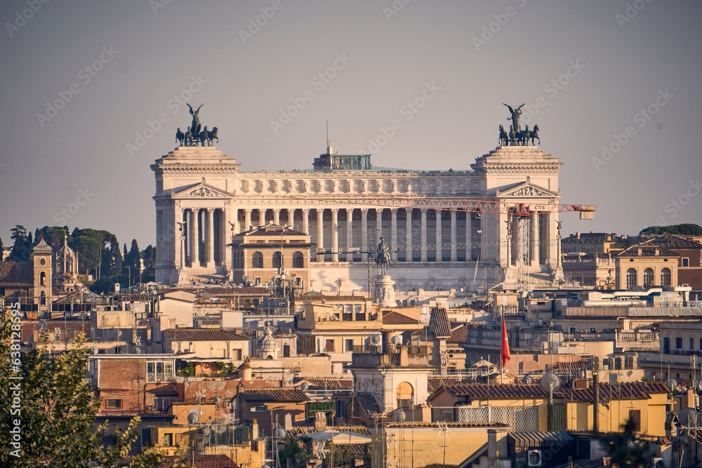 Schreibmaschine in Rom - Denkmal Vittorio Emanuele II.