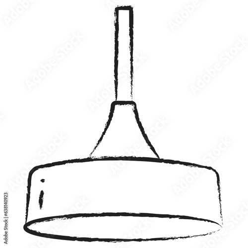 Hand drawn Celing light icon